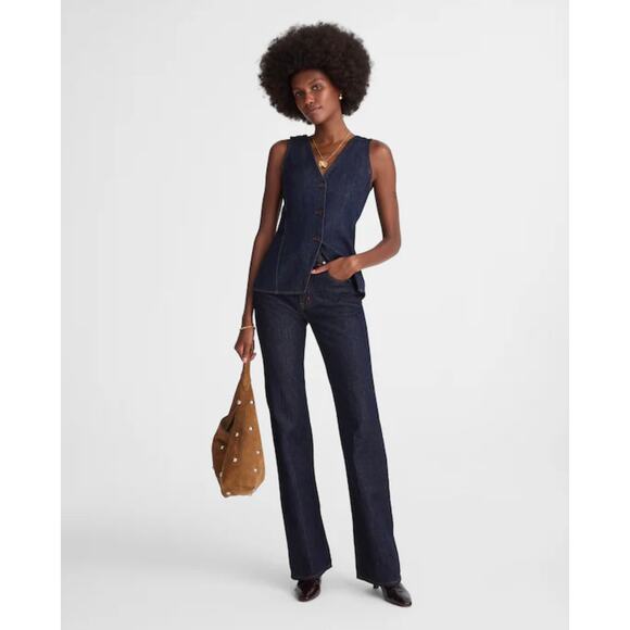 Madewell Denim - NWT Madewell Vintage Flare Jean Rinse Wash Dark Denim 25P